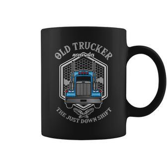 Old Truckers Never Dies Truck Driver Asphalt Cowboy Highway Driver Funny Gifts Coffee Mug | Mazezy
