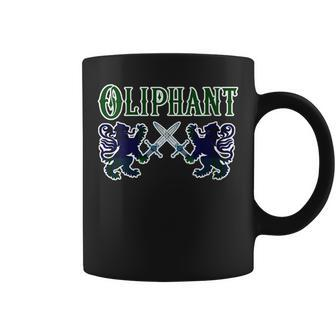 Oliphant Scottish Clan Lion Family Name Tartan Kilt Gift For Womens Coffee Mug | Mazezy