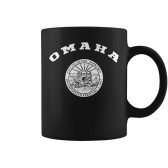 Omaha Coat Of Arms Flag Pride National Gift Souvenir Coffee Mug | Mazezy