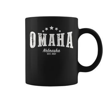 Omaha Ne Distressed Vintage Home City Pride Coffee Mug | Mazezy