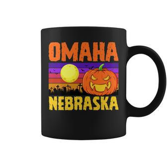 Omaha Nebraska Happy Halloween Party Local City Pride Love Coffee Mug | Mazezy
