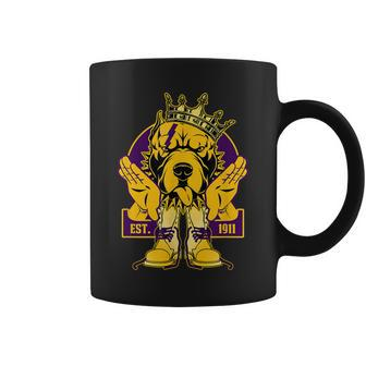 Omega 1911 Bulldog Crown Psi Hand Sign Army Boots Phi Coffee Mug | Mazezy