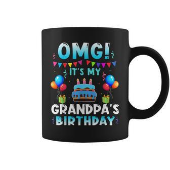 Omg Its My Grandpas Birthday Happy To Me You Grandpa Coffee Mug | Mazezy
