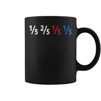 One Fifth Two Fifths Funny Math Algebra Clever Students Gift Coffee Mug | Mazezy