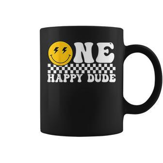 One Happy Dude Groovy 1St Birthday Party Family Matching Coffee Mug - Seseable