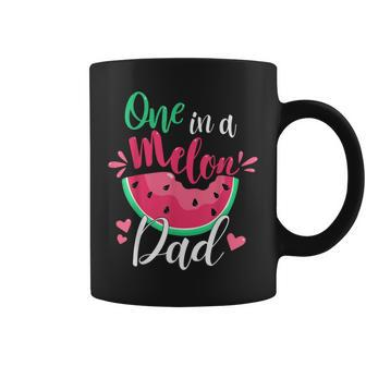 One In A Melon Dad Birthday Party Matching Family Group Coffee Mug | Mazezy