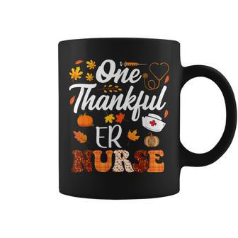 One Thankful Er Nurse Thanksgiving Fall Coffee Mug | Mazezy DE
