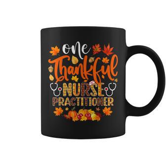 One Thankful Nurse Practitioner Thanksgiving Coffee Mug - Thegiftio UK