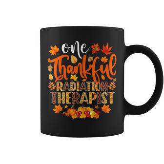 One Thankful Radiation Therapist Thanksgiving Coffee Mug - Seseable
