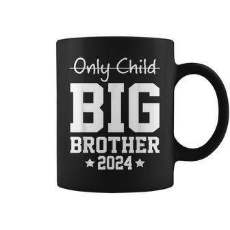 Only Child Expires 2024 Promoted To Big Brother Announcement Funny Gifts For Brothers Coffee Mug | Mazezy