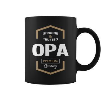 Opa Grandpa Gift Genuine Trusted Opa Quality Coffee Mug - Seseable