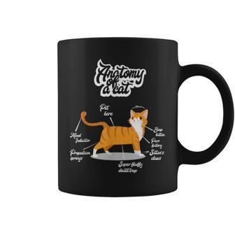Orange Tabby Cat Anatomy Of A Cat Cute Present Coffee Mug | Mazezy