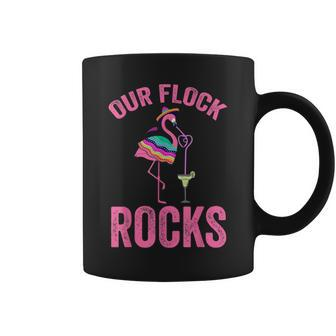 Our Flock Rocks Cute Flamingo Matching Family Vacation Group Family Vacation Funny Designs Funny Gifts Coffee Mug | Mazezy