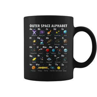 Outer Space Alphabet Kindergarten Teachers 1St Day Of School Coffee Mug - Monsterry DE