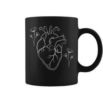 Oversized Gym Pump Cover Weightlifting Women Heart Flower Coffee Mug - Monsterry DE