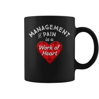Pain Management Nurse Nursing Work Heart Cute Rn Coffee Mug | Mazezy