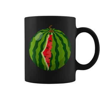 Palestine Map Watermelon Arabic Calligraphy Coffee Mug - Monsterry AU