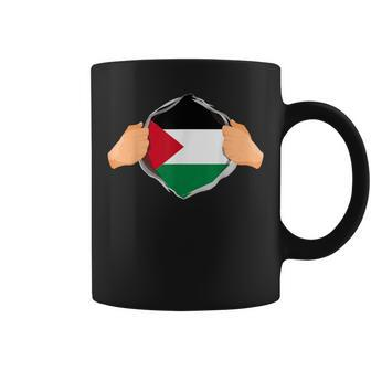Palestine Super Hero Palestinian Heritage Coffee Mug - Seseable