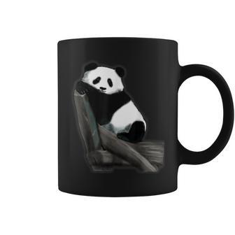 Panda On Logs Design Coffee Mug | Mazezy