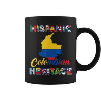 Hispanic Heritage Month Colombian Colombia Flag Pride Coffee Mug - Seseable