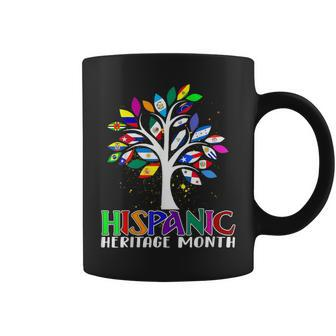 Hispanic Heritage Month Latino Tree Flags All Countries Coffee Mug - Seseable