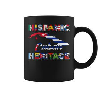 Hispanic Heritage Month National Cuban Cuba Flag Pride Coffee Mug | Mazezy