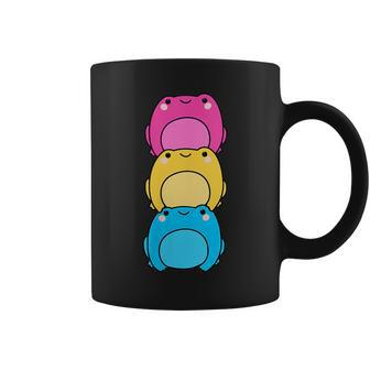 Pansexual Flag Color Frogs Subtle Pan Pride Lgbtq Lgbt Coffee Mug | Mazezy