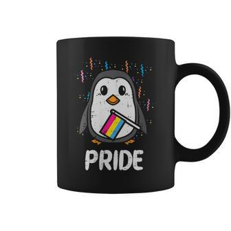 Pansexual Flag Penguin Lgbt Pan Pride Stuff Animal Coffee Mug | Mazezy