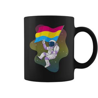 Pansexual Pride Pan Flag Space Astronaut Subtle Lgbtq Coffee Mug | Mazezy