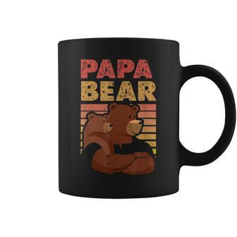 Papa Bear & Cub Design Adorable Father-Son Bonding Coffee Mug | Mazezy