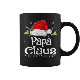 Papa Claus Christmas Pajama Family Matching Xmas Coffee Mug | Mazezy