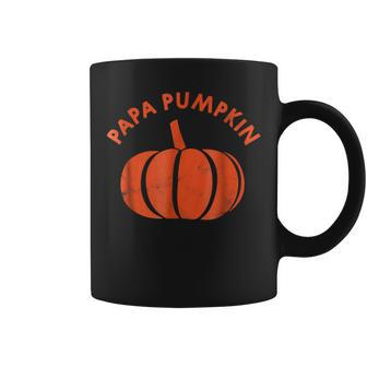 Papa Pumpkin Family For Autumn Fall Halloween Papa Coffee Mug | Mazezy
