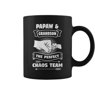 Papaw & Grandson Perfect Chaos Team Grandpa Coffee Mug | Mazezy