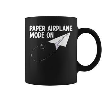 Paper Airplane Mode On Paper Airplane Maker Paper Dart Coffee Mug | Mazezy
