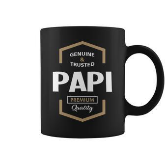Papi Grandpa Gift Genuine Trusted Papi Quality Coffee Mug - Seseable