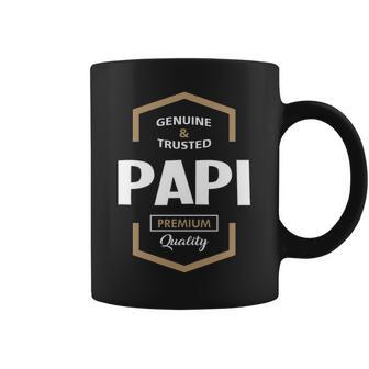 Papi Grandpa Gift Genuine Trusted Papi Quality Coffee Mug | Seseable UK