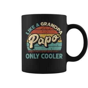 Papo Like A Grandpa Only Cooler Vintage Dad Fathers Day Coffee Mug | Mazezy
