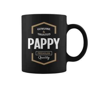Pappy Grandpa Gift Genuine Trusted Pappy Quality Coffee Mug - Seseable