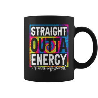 Paraprofessional Straight Outta Energy Tie Dye Teacher Life Coffee Mug | Mazezy