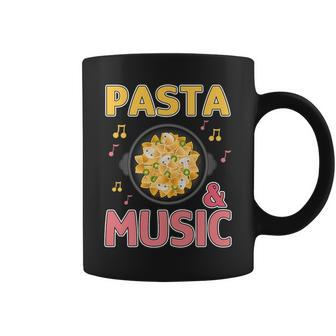 Pasta And Music Notes Italian Food Chef Spaghetti Coffee Mug | Mazezy