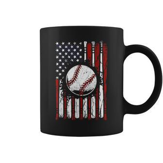 Patriotic Baseball 4Th Of July Usa American Flag Men Boy Kid Coffee Mug - Monsterry UK