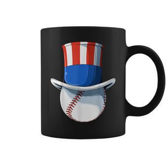 Patriotic Baseball Uncle Sam Baseball American Flag 4Th July Coffee Mug | Mazezy