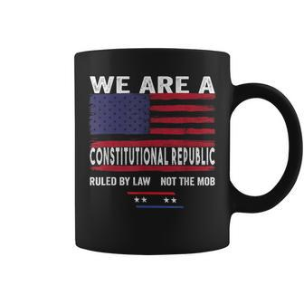 Patriotic We Are A Constitutional Republic Ruled By Law Usa Coffee Mug | Mazezy