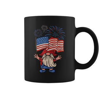 Patriotic Gnome 4Th Of July American Flag Independence Day Coffee Mug | Mazezy
