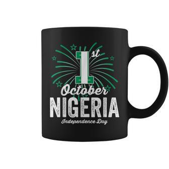 Patriotic Nigeria Independence Day Vintage Nigerian Flag Coffee Mug - Thegiftio UK