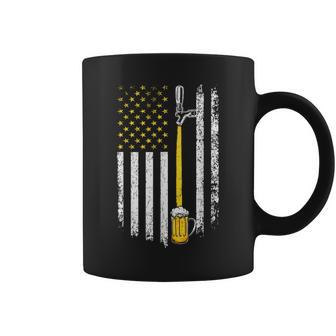 Patriotic Us Flag American Brewery Craft Beer Funny Men Coffee Mug - Seseable