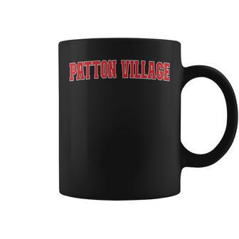 Patton Village California Souvenir Trip College Style Red Coffee Mug | Mazezy