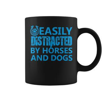 Paw Print Horse Shoe Equestrian Horse Riding For Women Coffee Mug | Mazezy