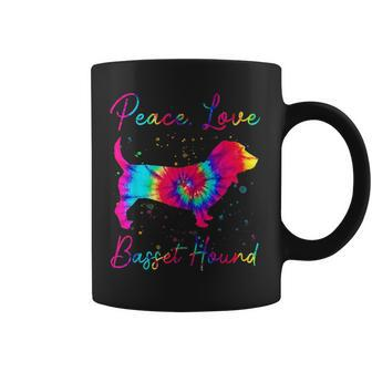 Peace Love Basset Hound Funny Dog Lover Gift Coffee Mug | Mazezy