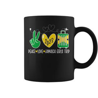 Peace Love Jamaica Girls Trip 2023 Vacation Jamaica Travel Coffee Mug - Thegiftio UK